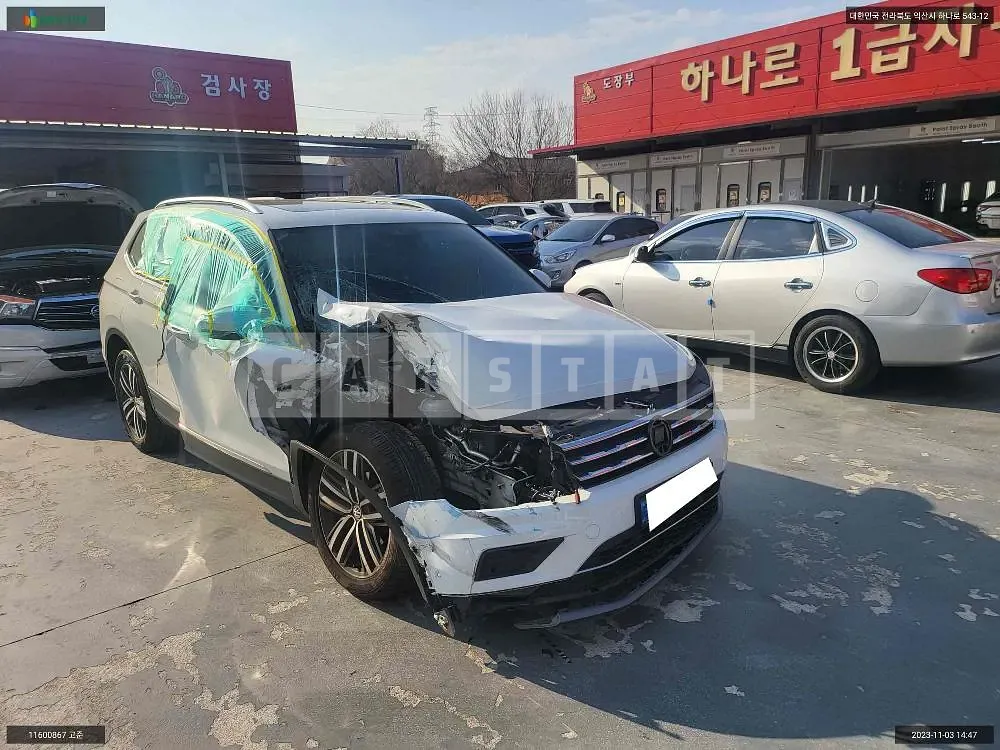 Photo 2 of 10: 2021 Volkswagen Tiguan Allspace 2.0, VIN WVGZZZ5NZLM179007 — Korean insurance auction