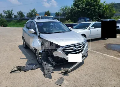 Photo 1 of 5: 2015 Hyundai Tucson, VIN KMHJT81VDFU026612 — Korean insurance auction