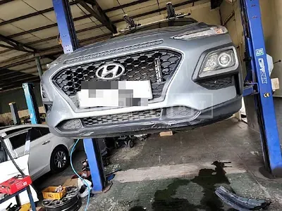 Photo 1 of 10: 2017 Hyundai Kona, VIN KMHK4815GJU031361 — Korean insurance auction