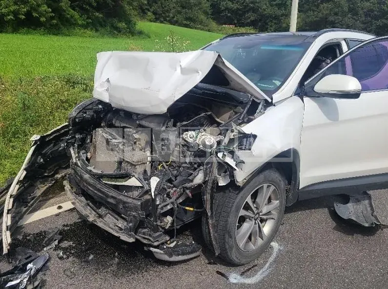 Photo 3 of 3: 2015 Hyundai Santa Fe DM 2.0 — Korean insurance auction