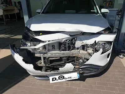 Photo 1 of 27: 2019 Hyundai Kona Electric, VIN KMHK281GFKU052930 — Korean insurance auction