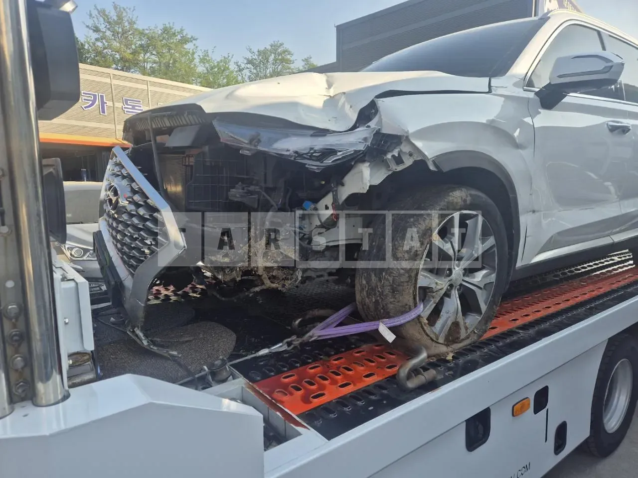 Photo 2 of 23: 2021 Hyundai Palisade, VIN KMHR381ADMU297294 — Korean insurance auction