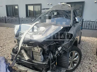Photo 1 of 9: 2015 Hyundai Santa Fe DM 2.0 4WD, VIN KMHSW81UDFU440788 — Korean insurance auction