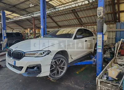 Photo 1 of 9: 2021 BMW 530i, VIN WBA71BH00MWW92496 — Korean insurance auction