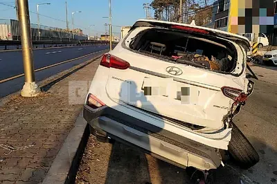 Photo 1 of 20: 2018 Hyundai Santa Fe 2.2 (4WD), VIN KMHS381CDKU059368 — Korean insurance auction