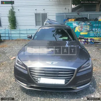 Photo 1 of 46: 2018 Hyundai Genesis /G80, VIN KMHGM41DDJU276310 — Korean insurance auction