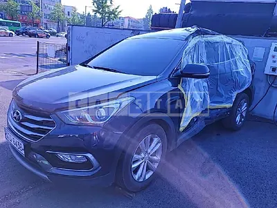 Photo 1 of 25: 2018 Hyundai Santa Fe, VIN KMHSU81UBJU820207 — Korean insurance auction
