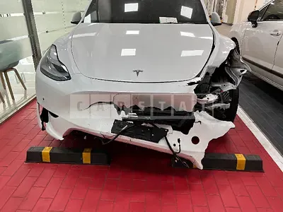 Photo 1 of 42: 2021 Tesla Model Y Performance, VIN 5YJYGDEF5MF283487 — Korean insurance auction