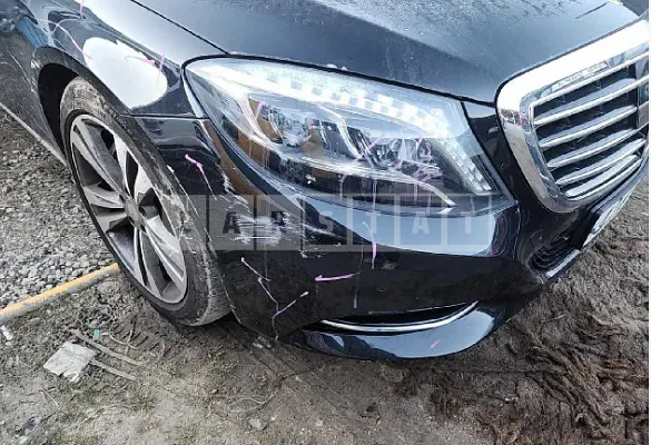 Photo 2 of 15: 2015 Mercedes-Benz S 500 4Matic L, VIN WDDUG8FB3FA103491 — Korean insurance auction