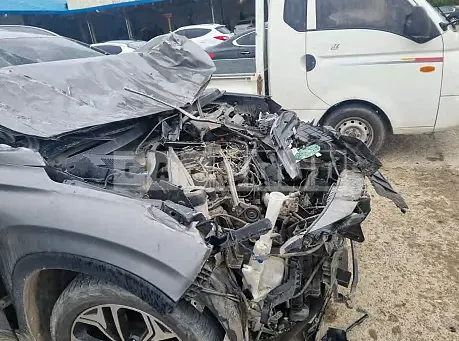 Photo 2 of 24: 2019 Hyundai Santa Fe, VIN KMHS381CBKU017002 — Korean insurance auction