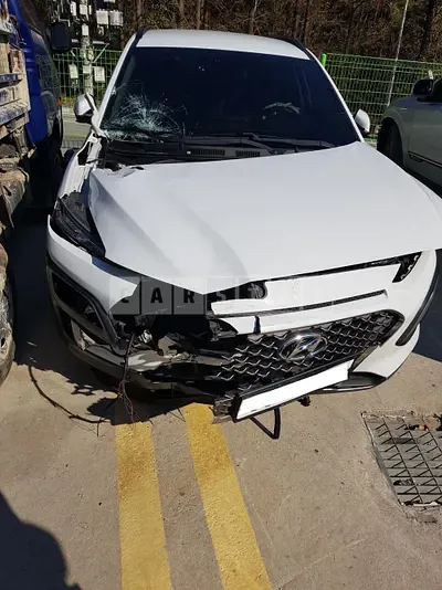 Photo 1 of 9: 2018 Hyundai Kona, VIN KMHK4815GJU117585 — Korean insurance auction