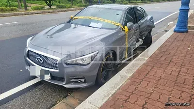 Photo 1 of 10: 2015 Infiniti Q50 2.2d, VIN JNKDV71E1GM550444 — Korean insurance auction