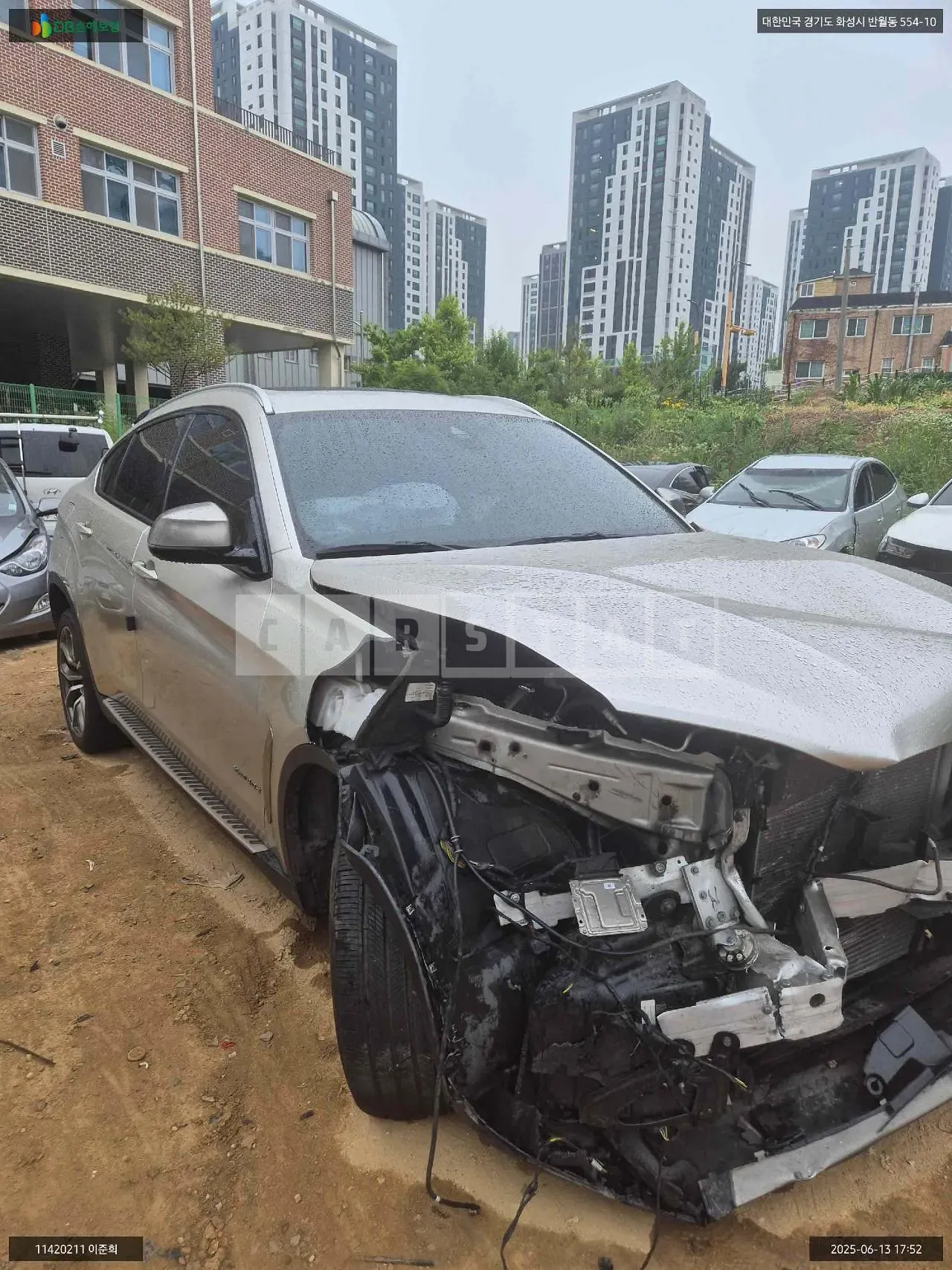 Photo 2 of 10: 2015 BMW X6 xDrive40d, VIN WBAKV4101G0P72904 — Korean insurance auction