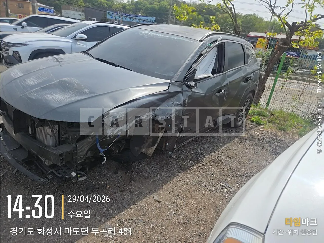 Photo 2 of 35: 2022 Hyundai Tucson, VIN KMHJC81BGNU149684 — Korean insurance auction
