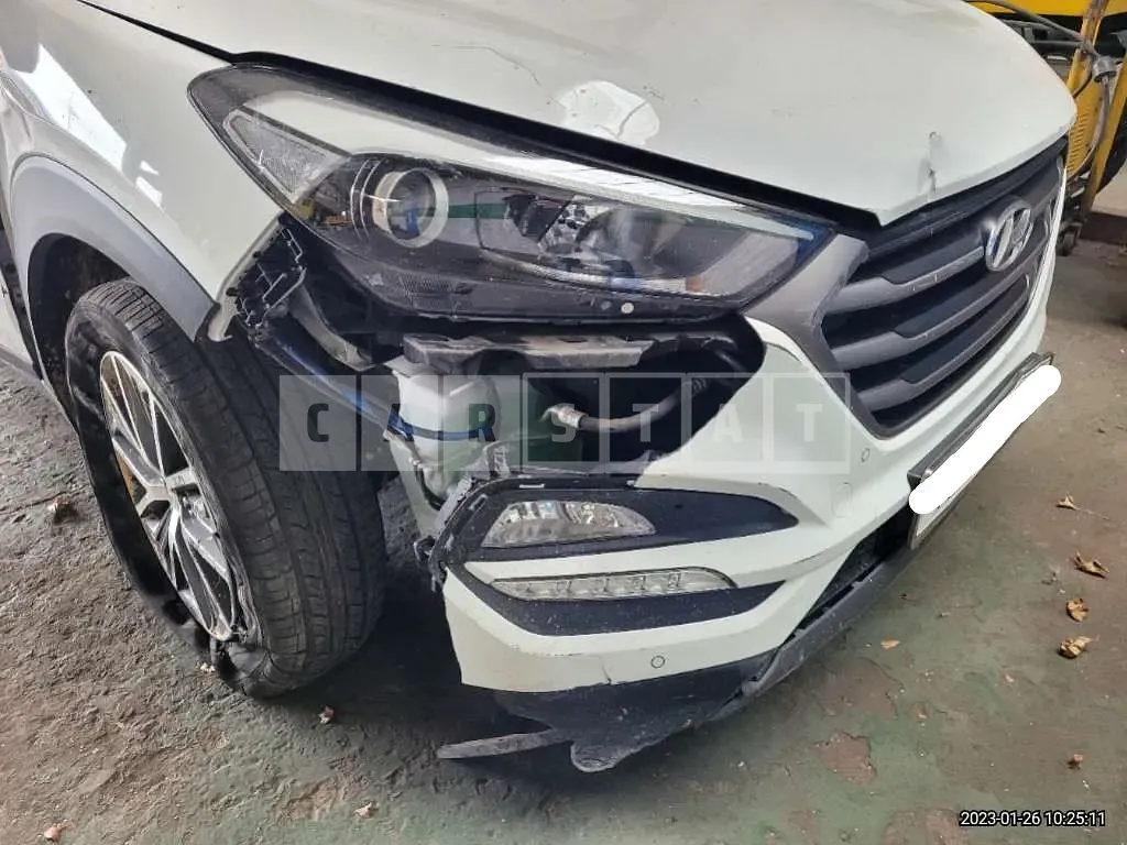 Photo 2 of 9: 2016 Hyundai Tucson, VIN KMHJ581ABGU127311 — Korean insurance auction