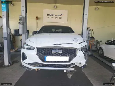 Photo 1 of 12: 2019 Genesis G70, VIN KMTG341ABKU030112 — Korean insurance auction