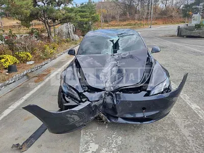 Photo 1 of 22: 2025 Tesla Model 3 Long Range, VIN LRW3E7EKXSC674317 — Korean insurance auction