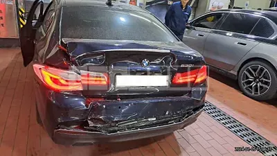 Photo 1 of 14: 2018 BMW 530i, VIN WBAJD3103JB316049 — Korean insurance auction