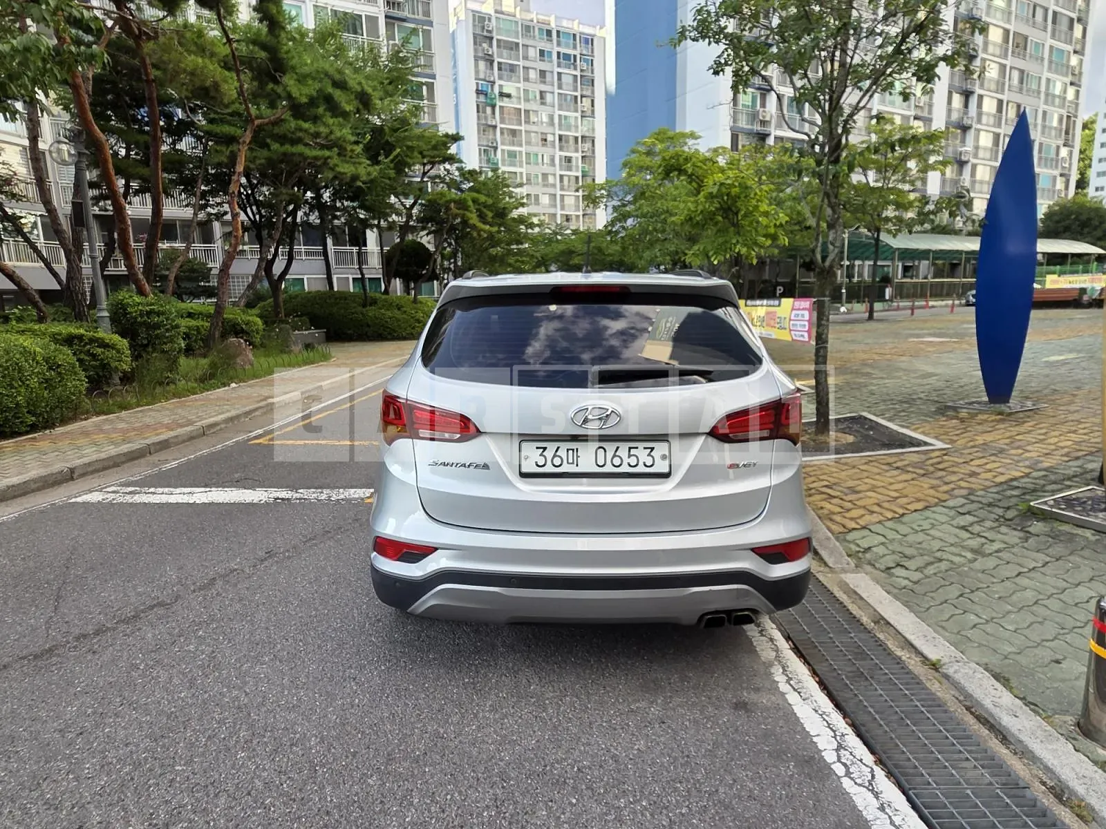 Photo 2 of 11: 2015 Hyundai Santa Fe DM 2.0, VIN KMHSW81UBGU529076 — Korean insurance auction