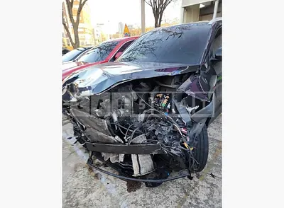 Photo 1 of 17: 2016 Hyundai Tucson, VIN KMHJ581ABGU002484 — Korean insurance auction