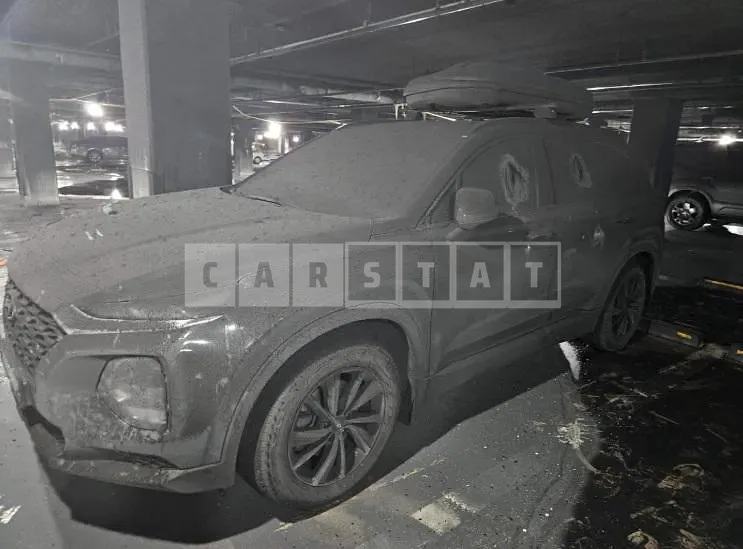 Photo 2 of 6: 2019 Hyundai Santa Fe, VIN KMHS281ADKU164660 — Korean insurance auction