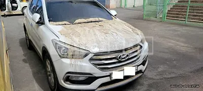 Photo 1 of 7: 2018 Hyundai Santa Fe, VIN KMHSW81UBJU859443 — Korean insurance auction