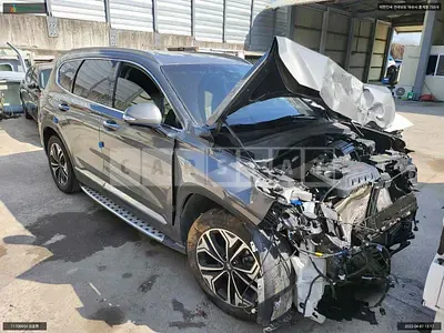 Photo 1 of 6: 2019 Hyundai Santa Fe, VIN KMHS381ABLU197927 — Korean insurance auction