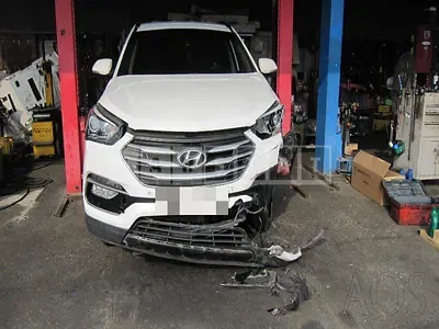 Photo 1 of 15: 2017 Hyundai Santa Fe, VIN KMHSW81UDJU796472 — Korean insurance auction