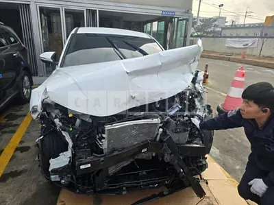 Photo 1 of 10: 2023 Hyundai Tucson, VIN KMHJB81BGPU212493 — Korean insurance auction