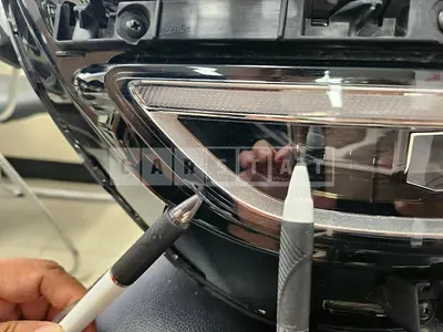 Photo 1 of 5: 2020 Genesis Light /GV80 Right Headlamp, VIN KMTHC81CDLU023504 — Korean insurance auction