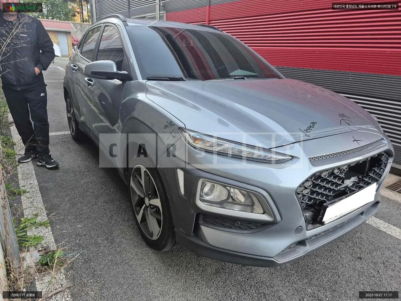 Photo 2 of 27: 2019 Hyundai Kona, VIN KMHK4815GKU410111 — Korean insurance auction