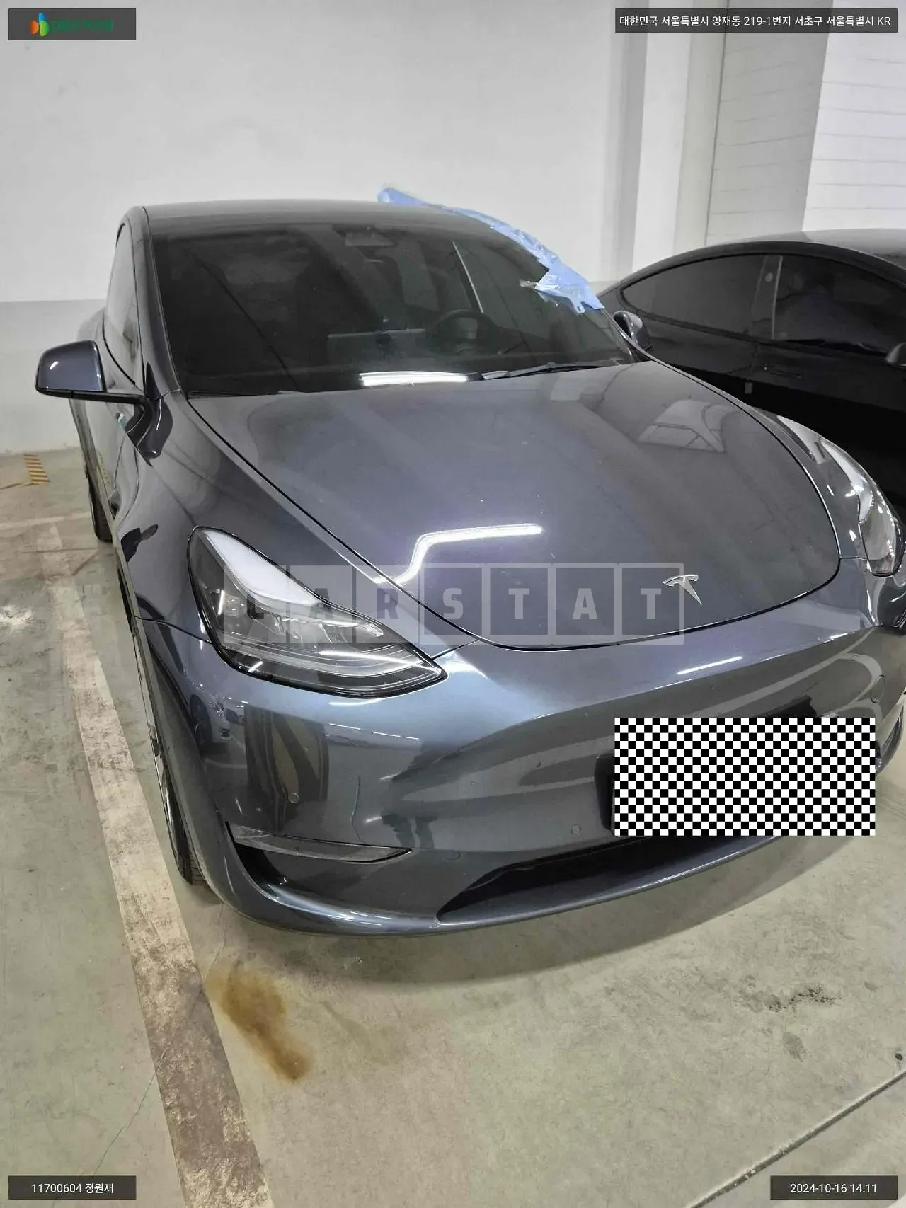 Photo 2 of 10: 2021 Tesla Model Y Long Range, VIN 5YJYGDEEXMF169282 — Korean insurance auction