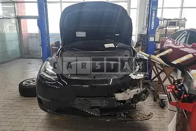 Photo 1 of 20: 2022 Tesla Model Y LongRange, VIN 7SAYGDEE5NF566516 — Korean insurance auction
