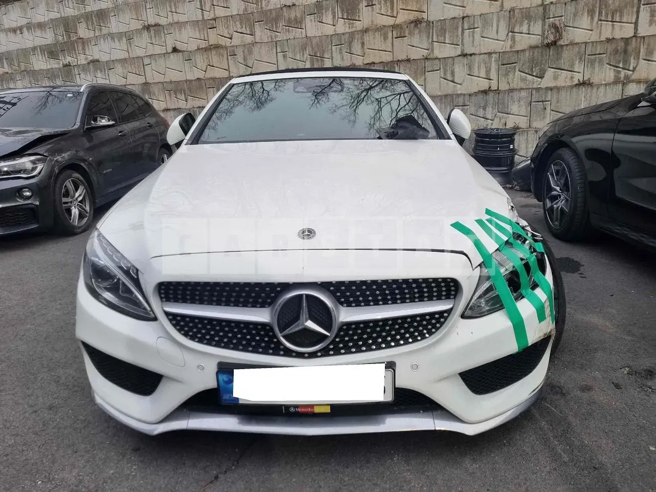 Photo 2 of 21: 2017 Mercedes-Benz C200 Cabriolet, VIN WDDWK4CB8JF596231 — Korean insurance auction