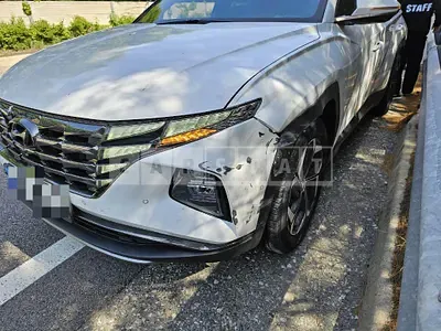 Photo 1 of 20: 2023 Hyundai Tucson Hybrid, VIN KMHJE811BPU122135 — Korean insurance auction