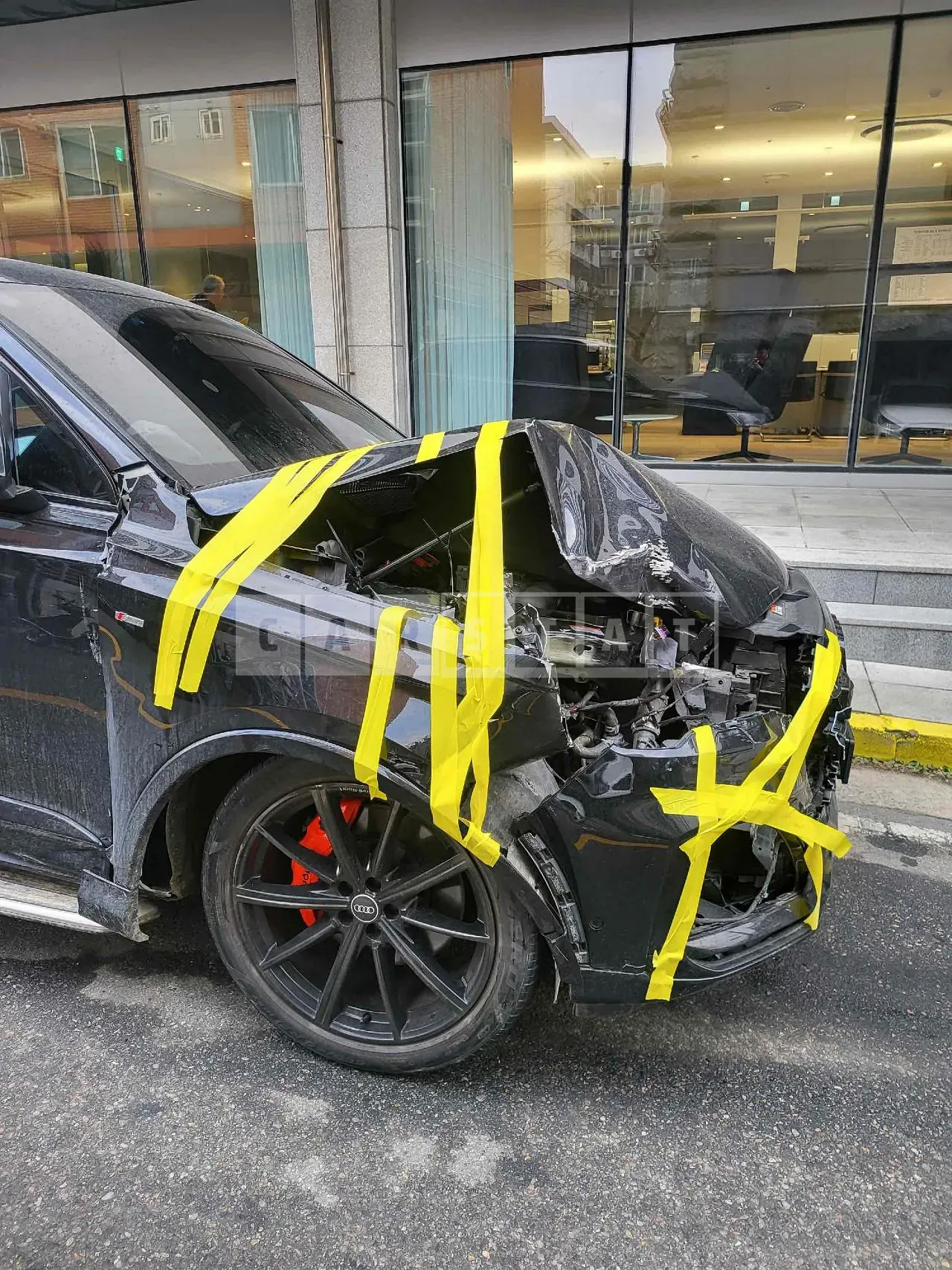Photo 2 of 22: 2021 Audi Q7 55 TFSI quattro, VIN WAUZZZ4M3MD010144 — Korean insurance auction
