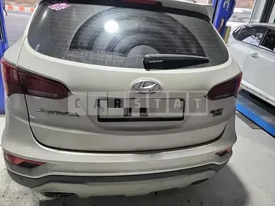 Photo 1 of 28: 2016 Hyundai Santa Fe, VIN KMHSW81UBGU640272 — Korean insurance auction