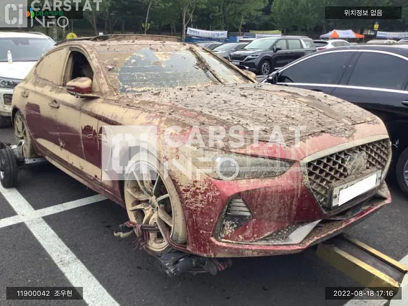 Photo 2 of 7: 2018 Genesis G70, VIN KMTG341ADKU034098 — Korean insurance auction