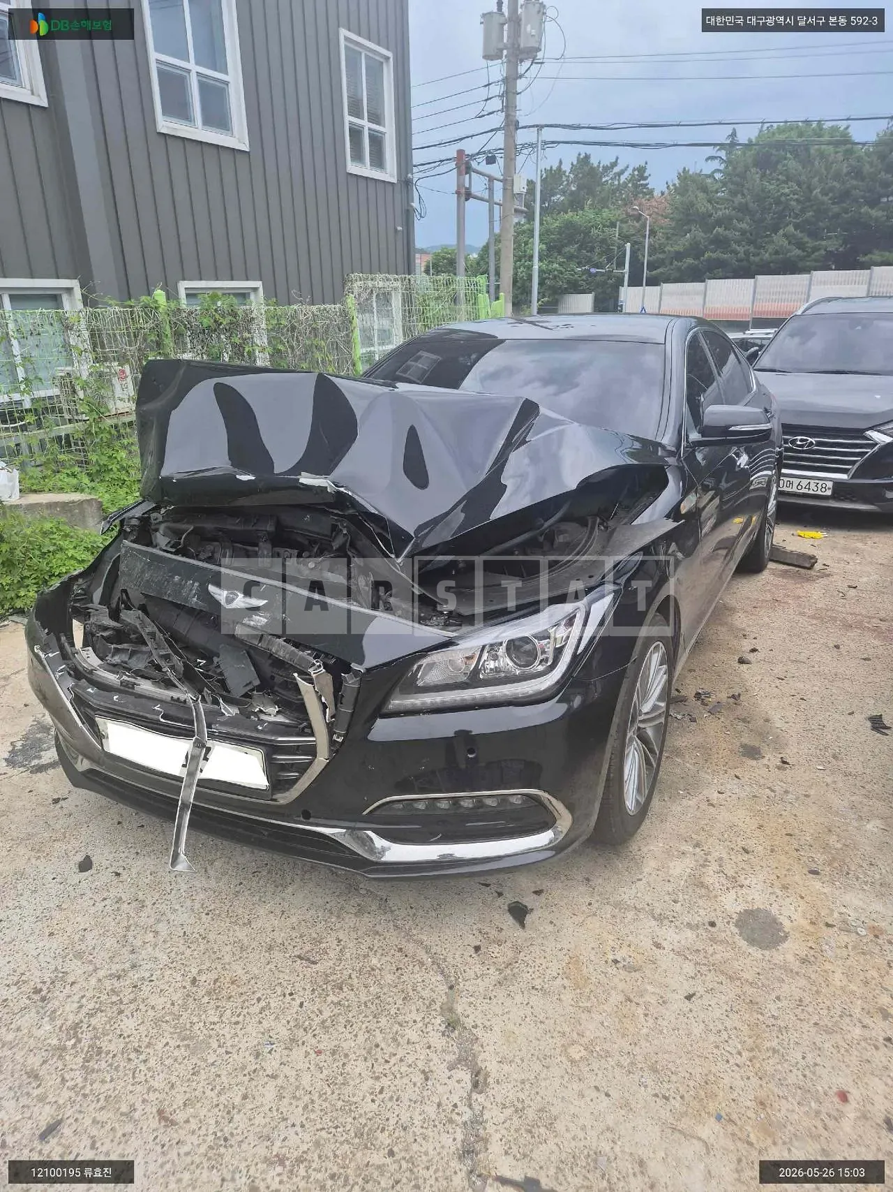 Photo 2 of 9: 2018 Hyundai Genesis G80, VIN KMHGL41DBJU293257 — Korean insurance auction