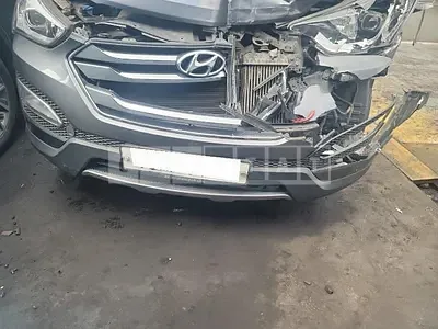 Photo 1 of 17: 2015 Hyundai Santa Fe, VIN KMHSW81UBFU473474 — Korean insurance auction