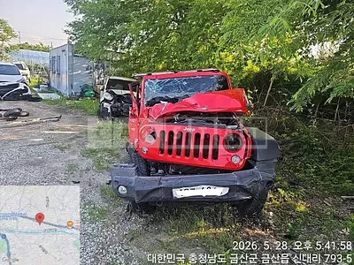 Photo 1 of 9: 2016 Jeep Zip Wrangler 3.6 Rubicon, VIN 1C4HJWFG8GL280704 — Korean insurance auction