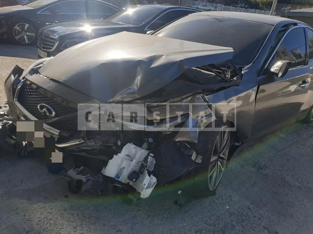 Photo 2 of 15: 2017 Infiniti Q50S Hybrid, VIN JNKAV71E0HM150153 — Korean insurance auction