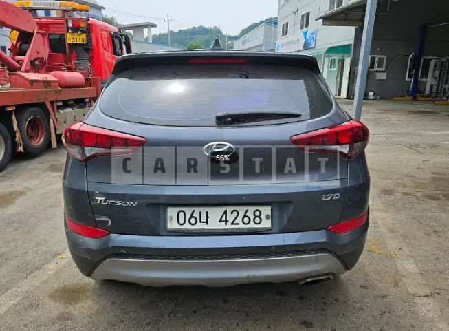 Photo 2 of 27: 2018 Hyundai Tucson, VIN KMHJ2815GJU761092 — Korean insurance auction