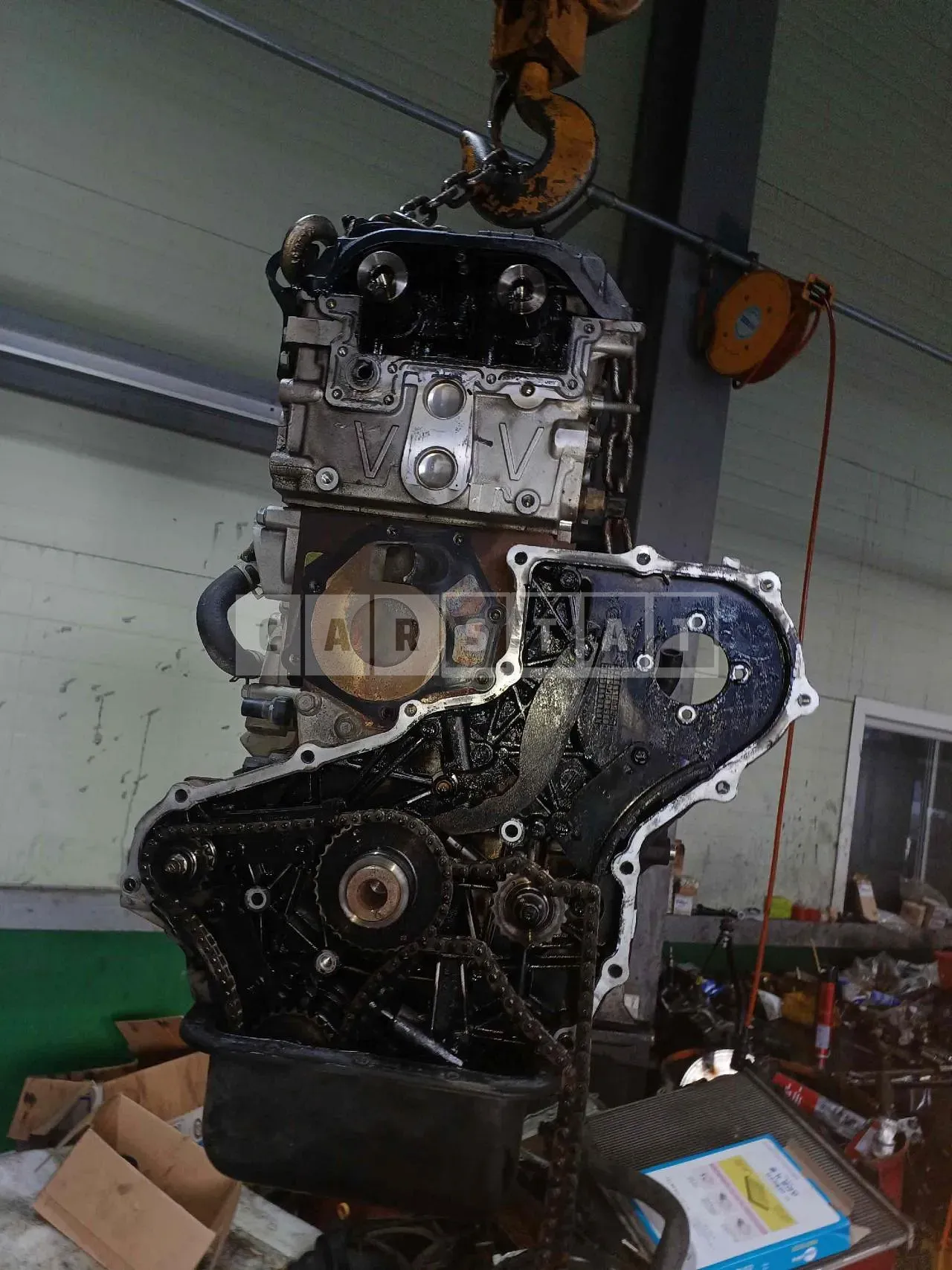 Photo 3 of 3: 2020 엔진 한국쓰리축1톤롱바디트럭 엔진, VIN KMFZCZ7KBLU730912 — Korean insurance auction