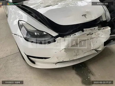 Photo 1 of 11: 2021 Tesla Model 3 Long Range, VIN 5YJ3E1EB2MF024189 — Korean insurance auction