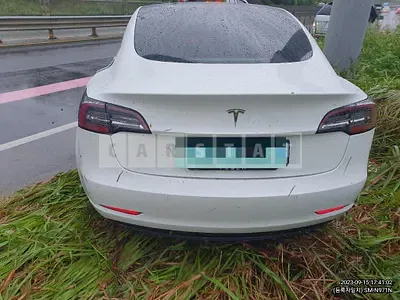 Photo 1 of 21: 2020 Tesla 3 Standard Range Plus RWD, VIN 5YJ3E1EA4LF694400 — Korean insurance auction
