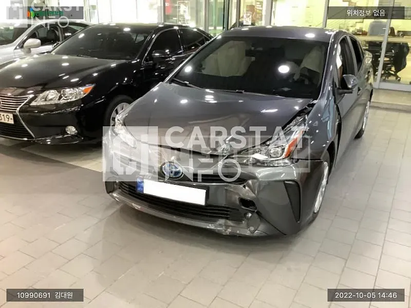 Photo 2 of 10: 2022 Toyota Prius 2WD, VIN JTDKAMFU3N3176005 — Korean insurance auction