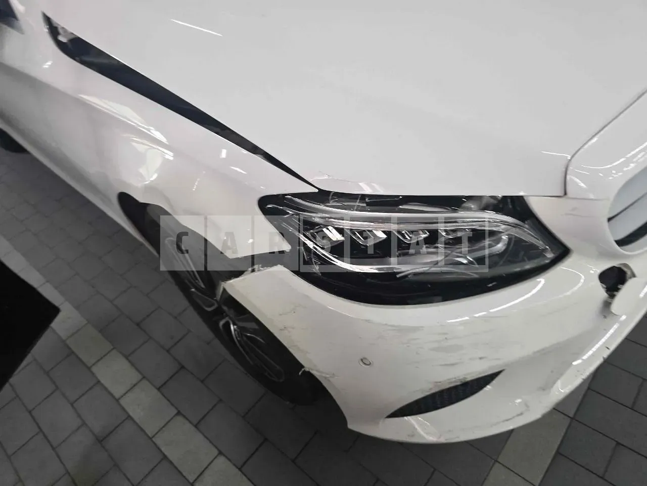 Photo 2 of 10: 2019 Mercedes-Benz C200, VIN WDDWF8AB5KR509576 — Korean insurance auction