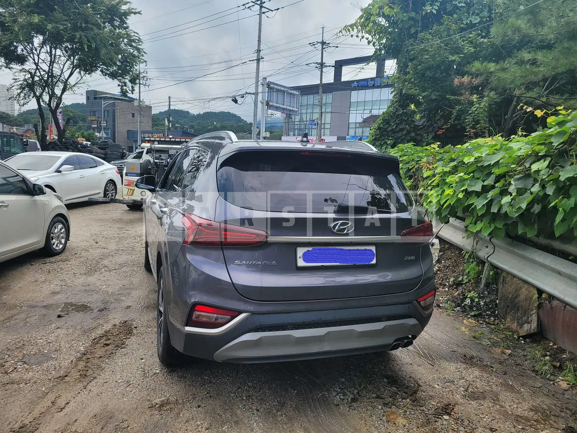 Photo 2 of 6: 2019 Hyundai Santa Fe, VIN KMHS381BBKU059852 — Korean insurance auction