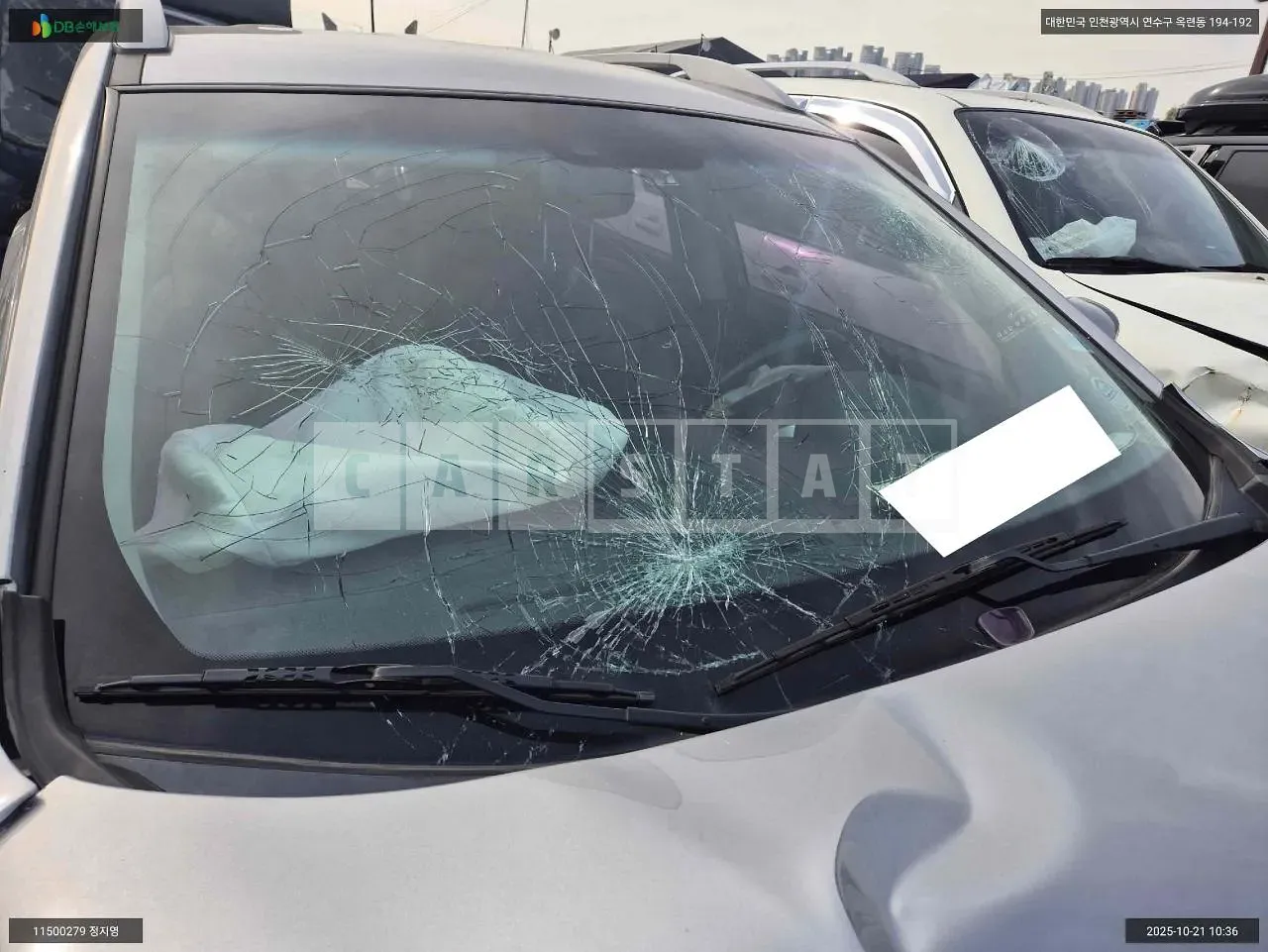 Photo 2 of 6: 2015 Hyundai Tucson, VIN KMHJT81VBFU051452 — Korean insurance auction